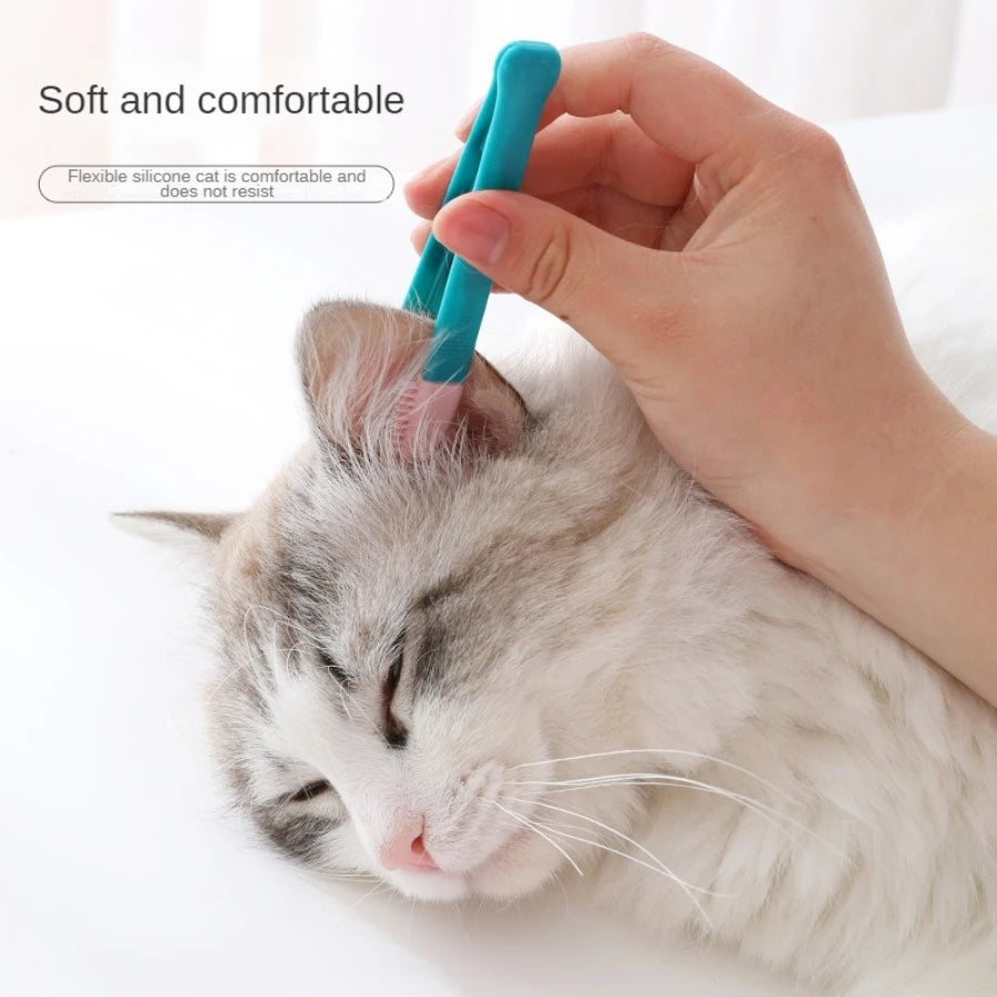 Peigne Anti-Larmes pour Chat - Nettoyage Doux du Contour des Yeux