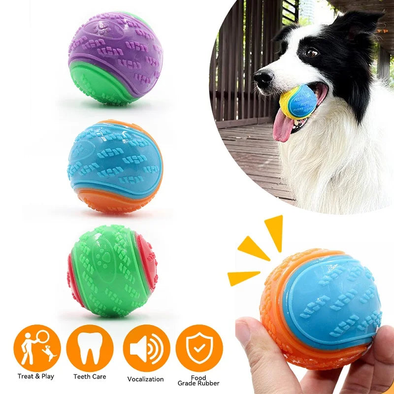 Balle à Mâcher Interactive pour Chien - Jouet Anti-Ennui Résistant
