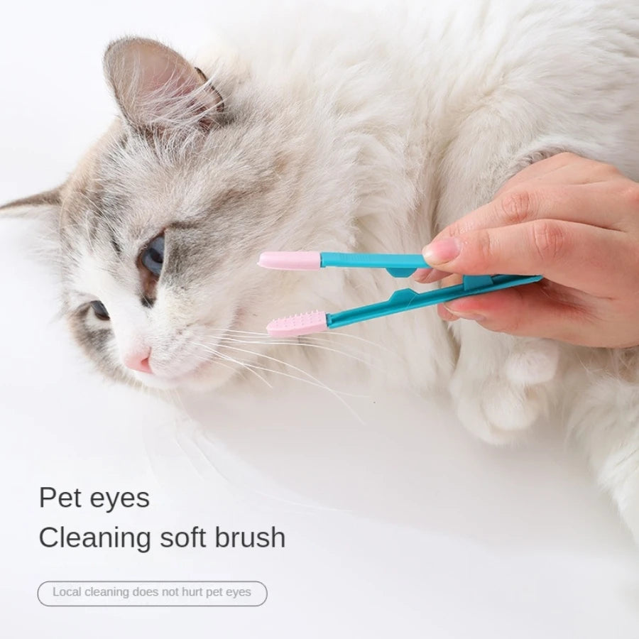 Peigne Anti-Larmes pour Chat - Nettoyage Doux du Contour des Yeux