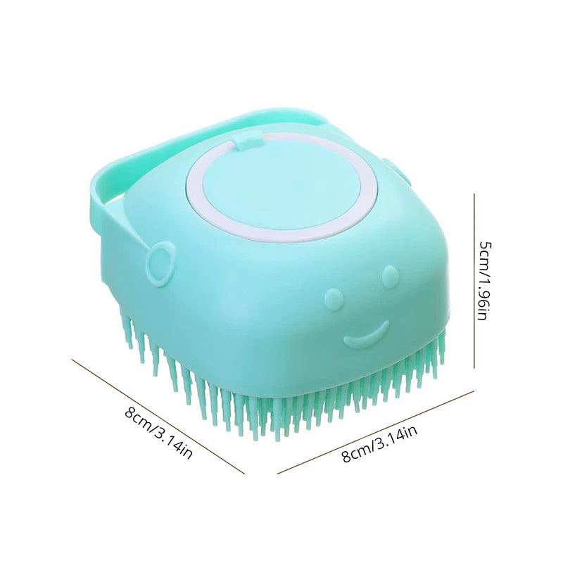 Brosse de Bain Silicone Douce - Massage & Shampoing pour Chien