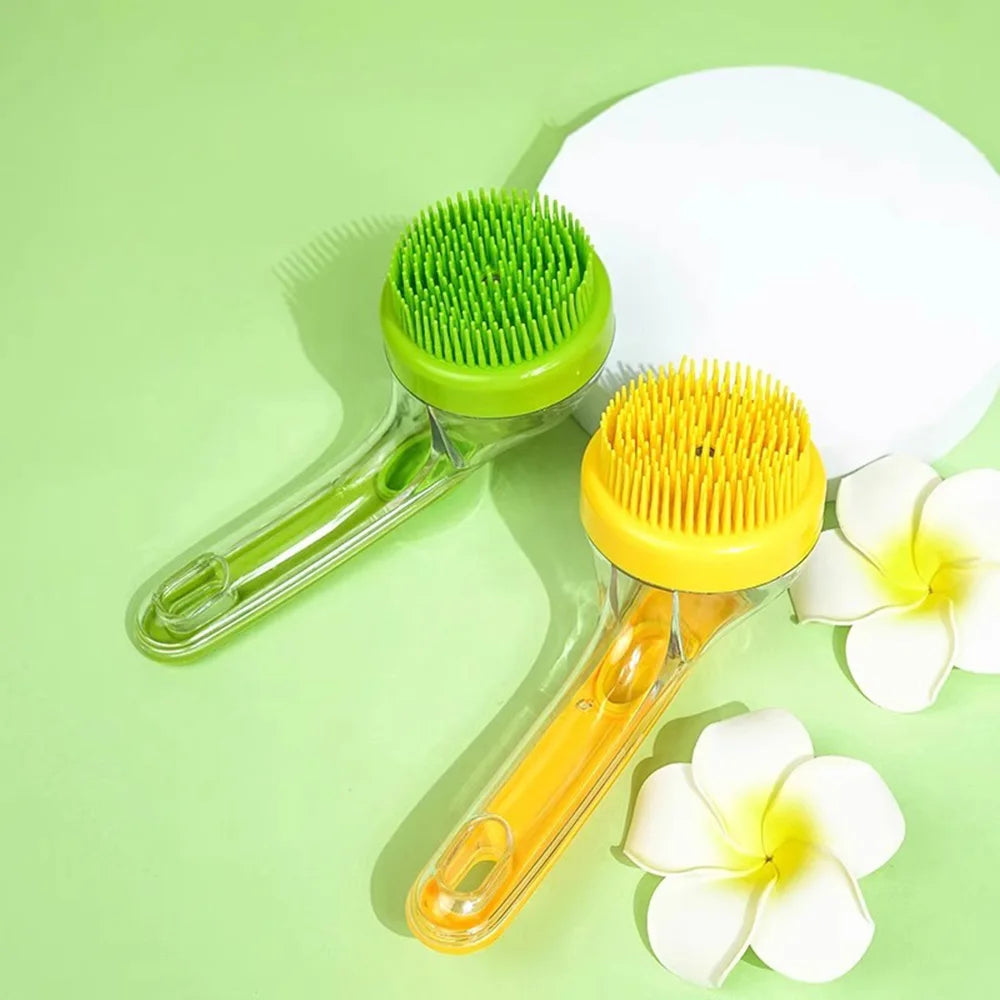 Brosse de Bain pour Petits Chiens et Chats - Massage & Shampoing